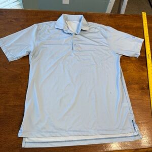 Turtleson blue white polo tour performance size medium